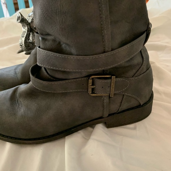 Just Fab Knee High Leather Boots - Picture 4 of 6